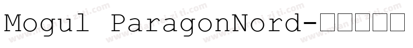 Mogul ParagonNord字体转换